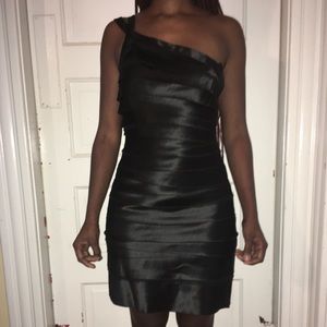 One shoulder little black dress
